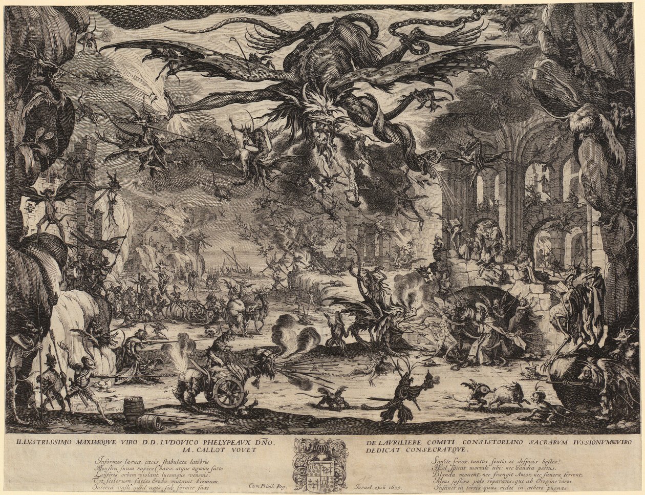 Den hellige Antonius’ fristelse [2: udgave, Nancy] af Jacques Callot