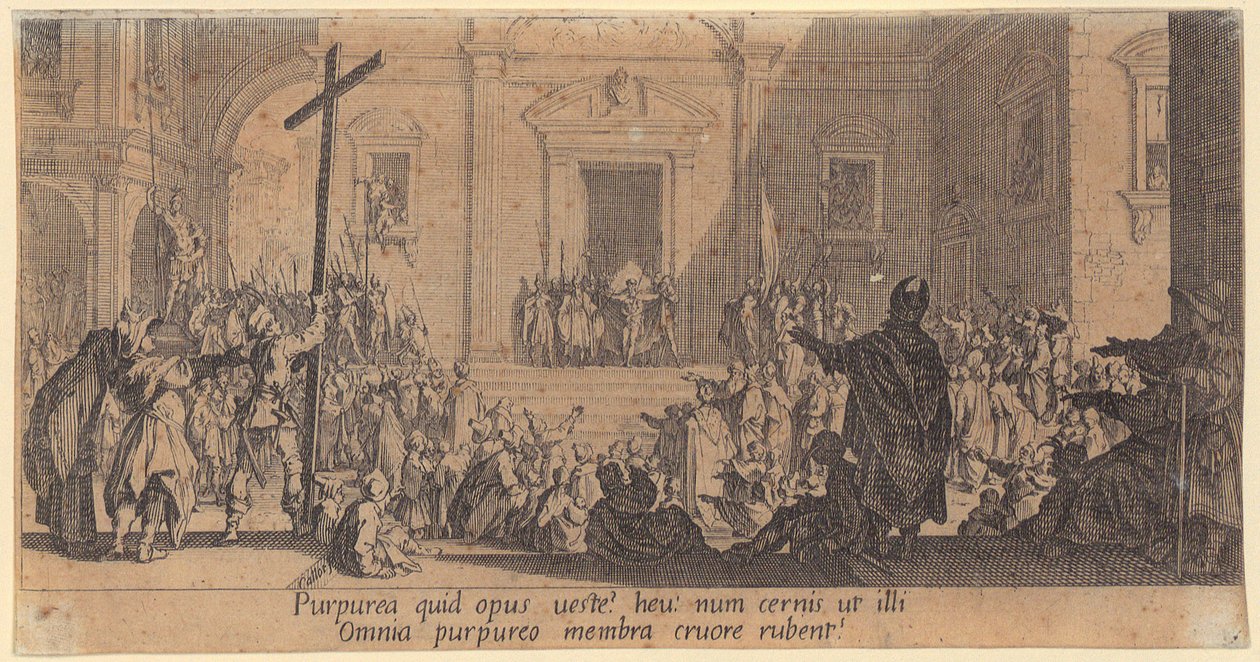 Kristi dom, ark 3 i serien »Den store passion« af Jacques Callot