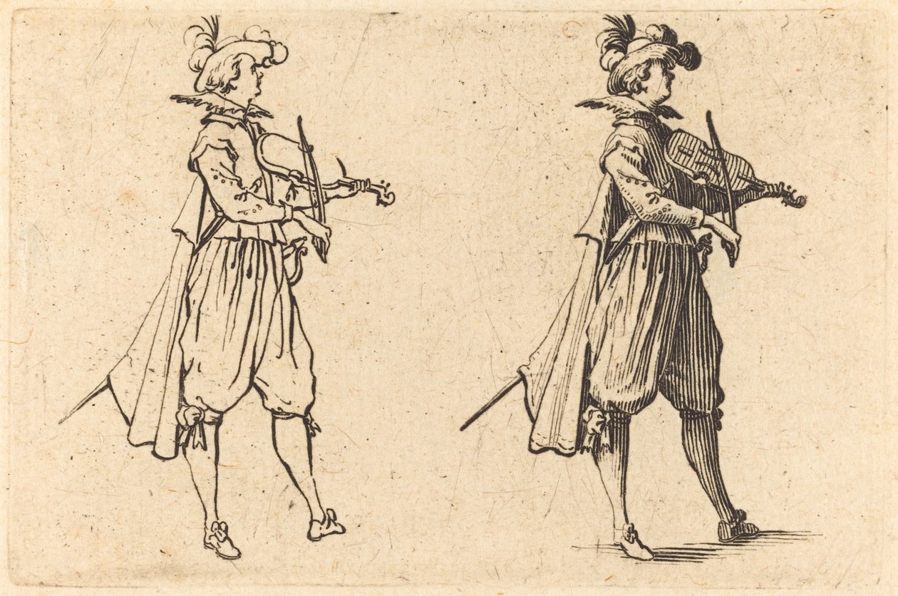 Violinist af Jacques Callot