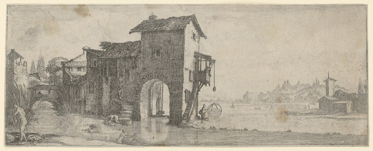 Vandmølle af Jacques Callot