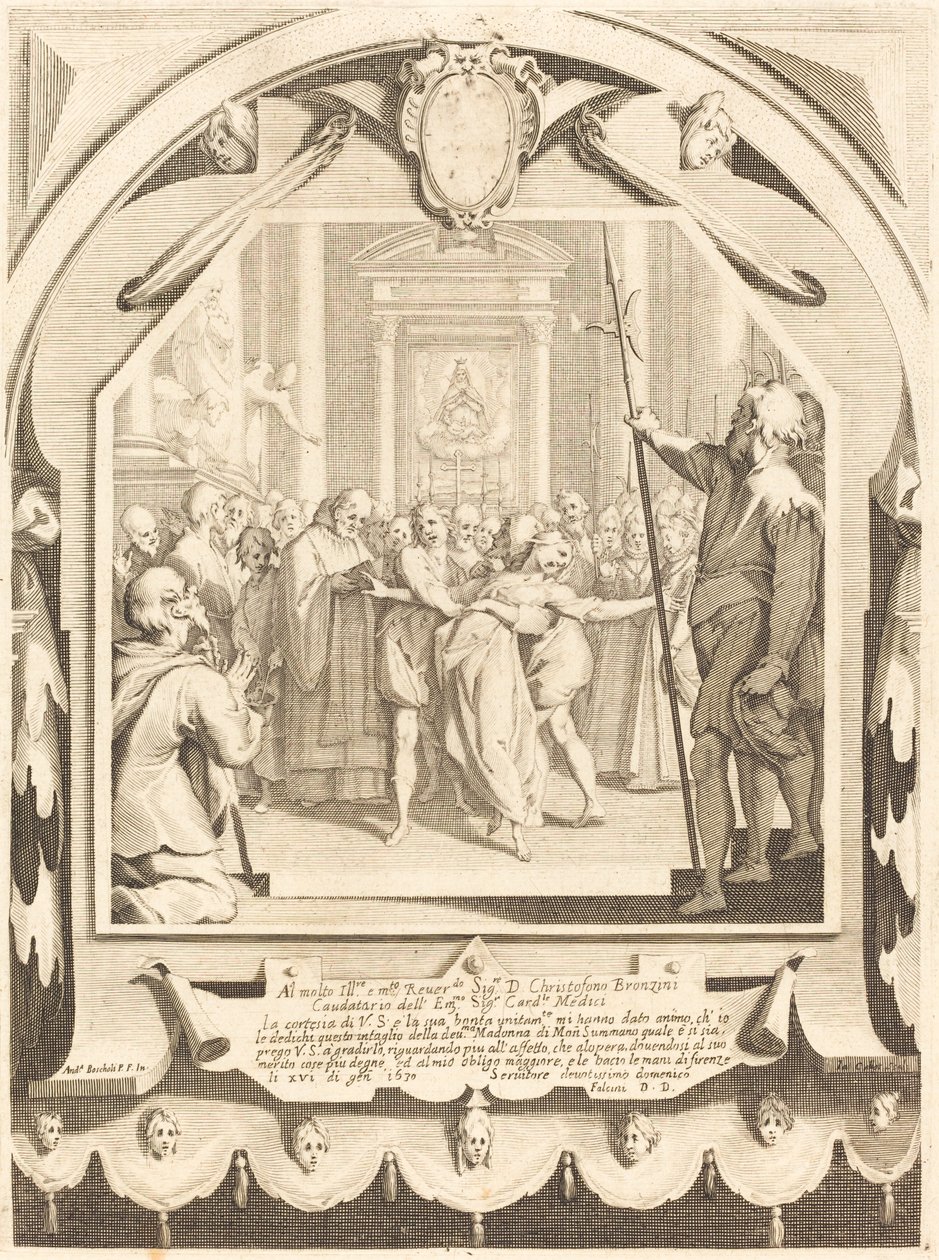 Den besatte af Jacques Callot after Andrea Boscoli