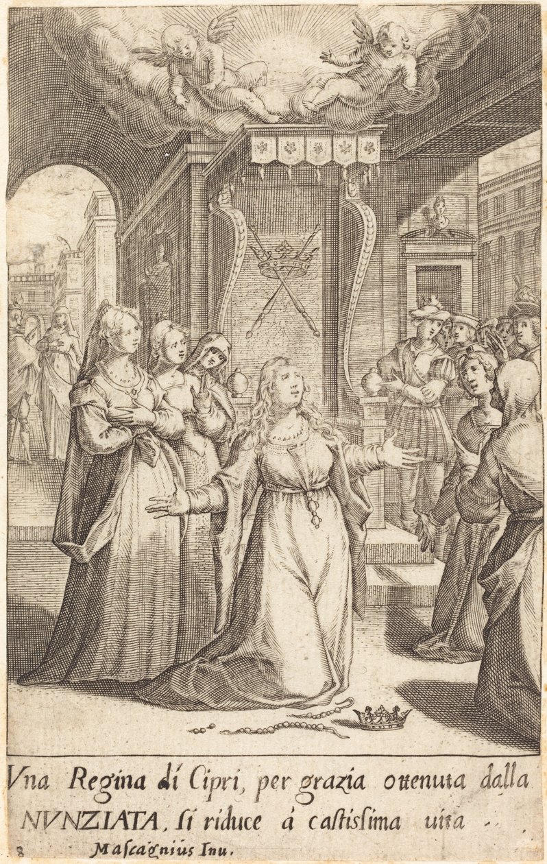 Dronning af Cypern af Jacques Callot after Donato Mascagni