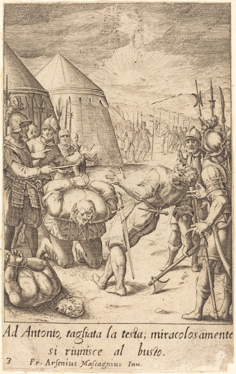 De afhuggede af Jacques Callot after Donato Mascagni