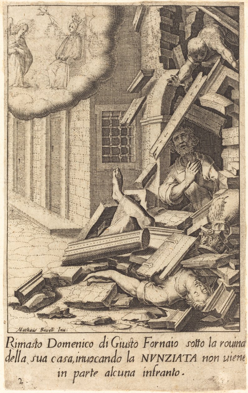 Domenico di Giusto af Jacques Callot after Matteo Rosselli