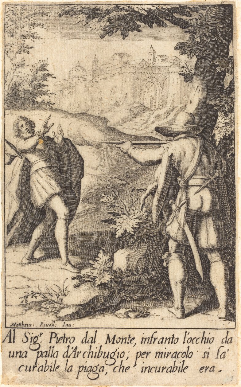 Pietro dal Monte af Jacques Callot after Matteo Rosselli