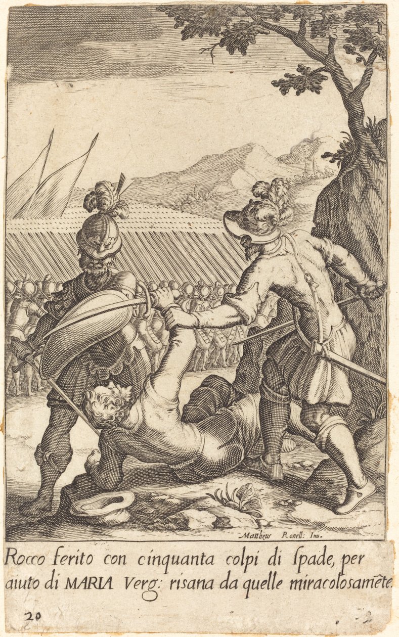 Rocco af Jacques Callot after Matteo Rosselli