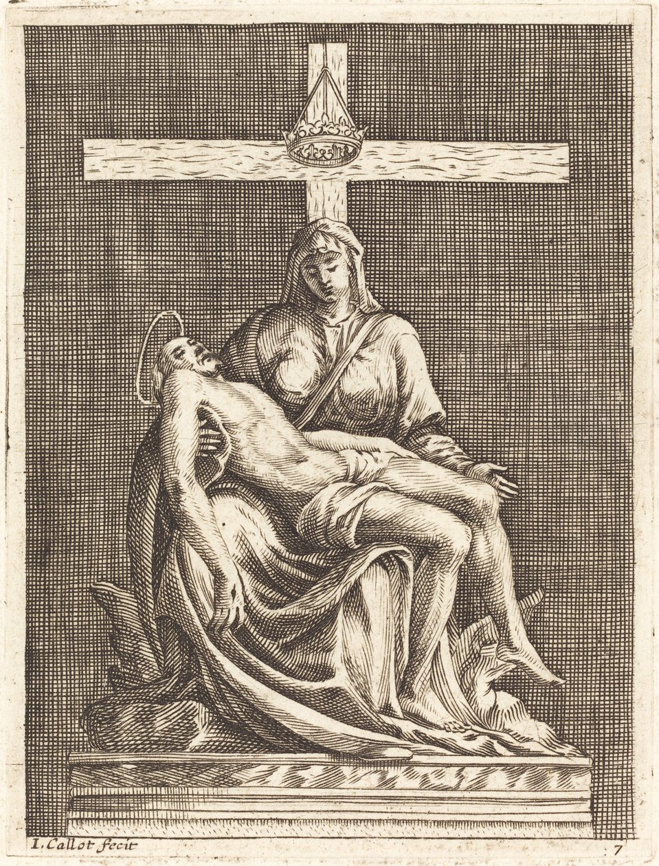 Medfølelse af Jacques Callot after Michelangelo