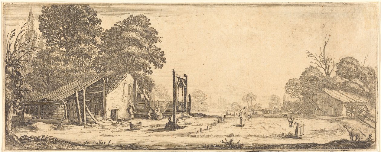 Haven af Jacques Callot or Follower of Jacques Callot