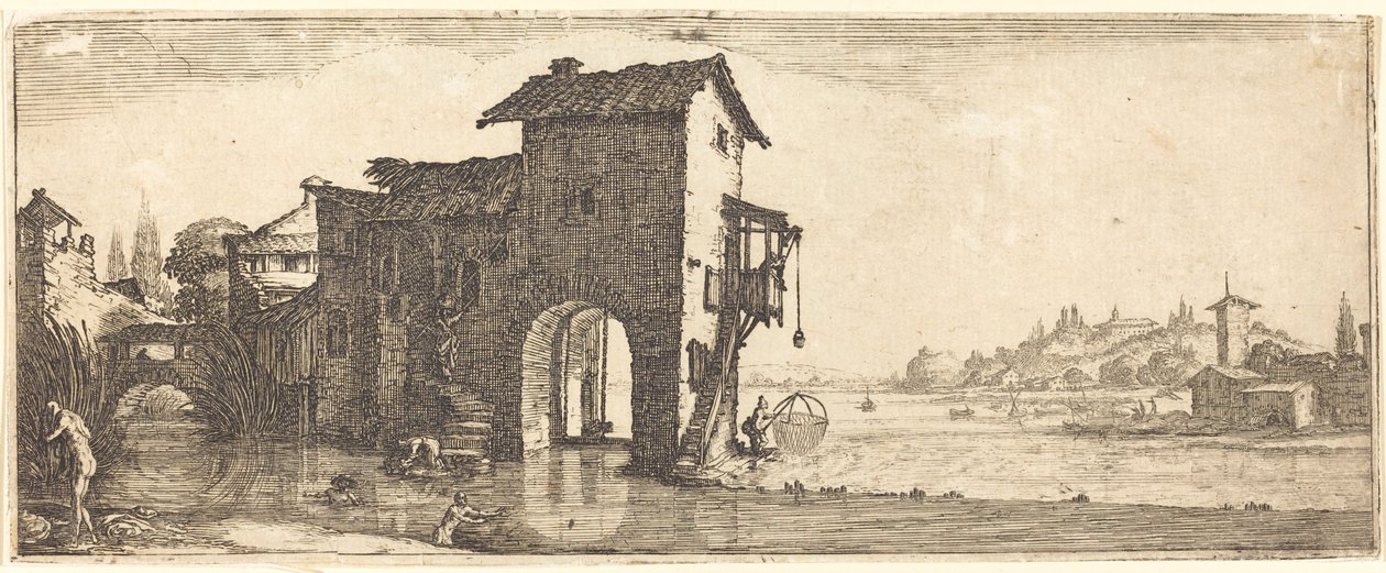 Vandmøllen af Jacques Callot or Follower of Jacques Callot