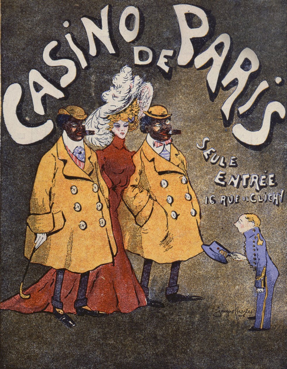 Officielt program for Casino de Paris, 1906 af Jacques Charles