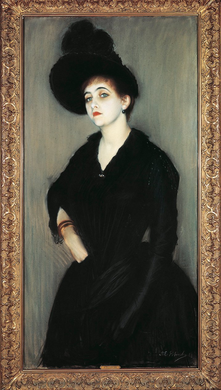 Frankrig, Paris, Portræt af Madame Adelaide Vasnier af Jacques Emile Blanche