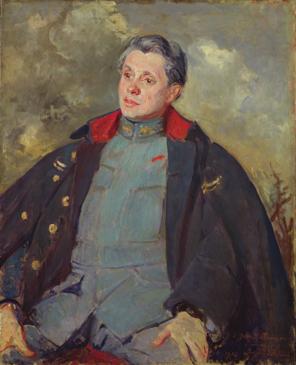 Joseph Paul-Boncour (1873-1972) i Uniform, 1916 af Jacques Emile Blanche