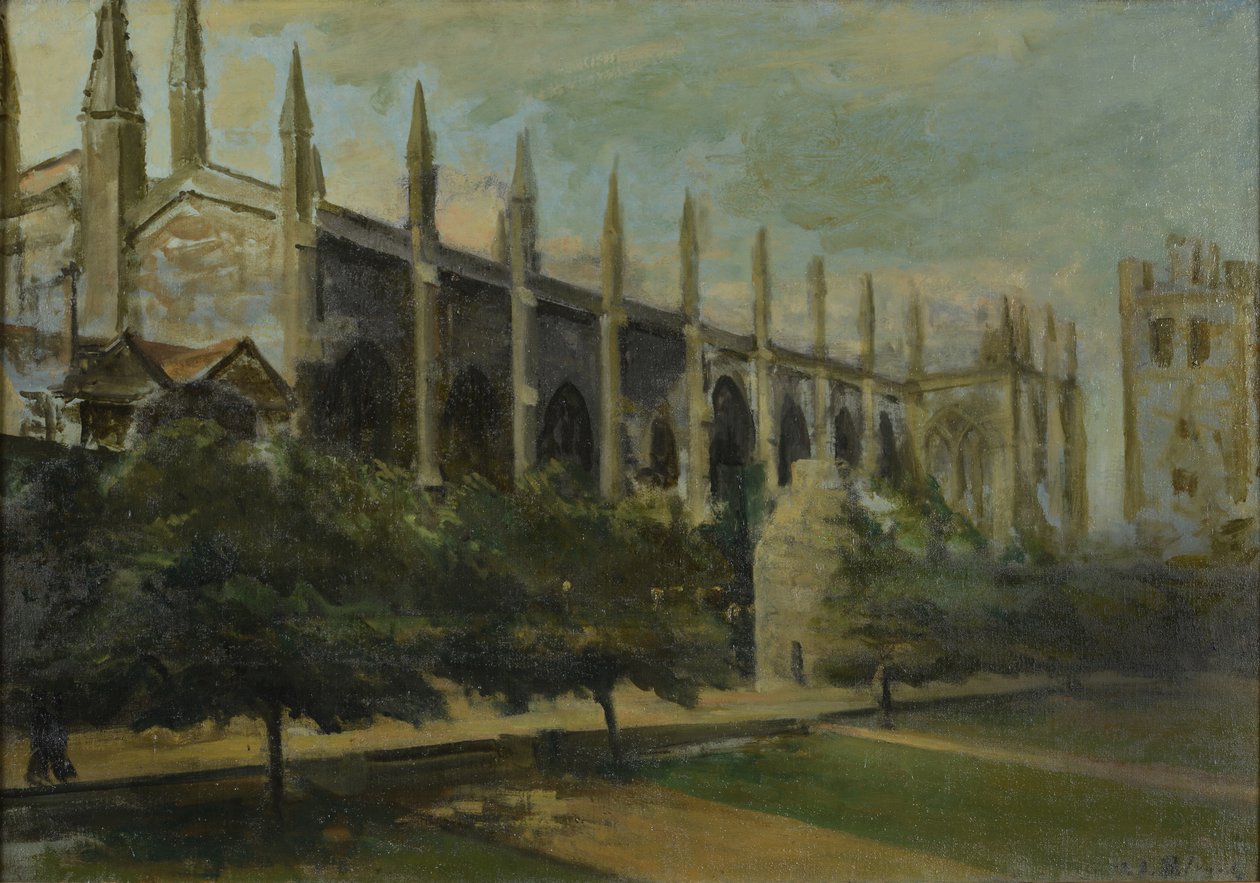 New College, Oxford af Jacques Emile Blanche
