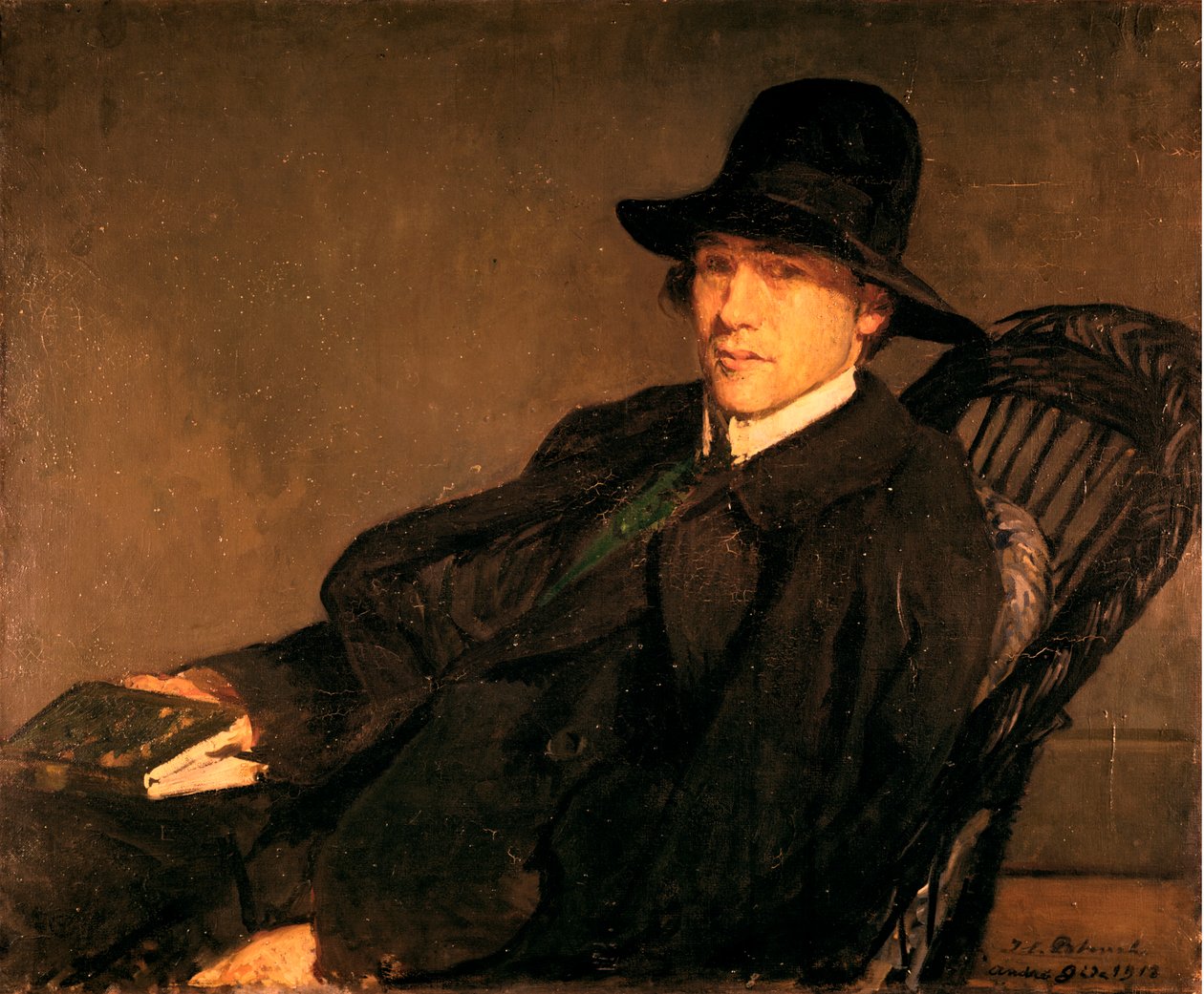 Portræt af Andre Gide 1869-1951, 1912. af Jacques Emile Blanche