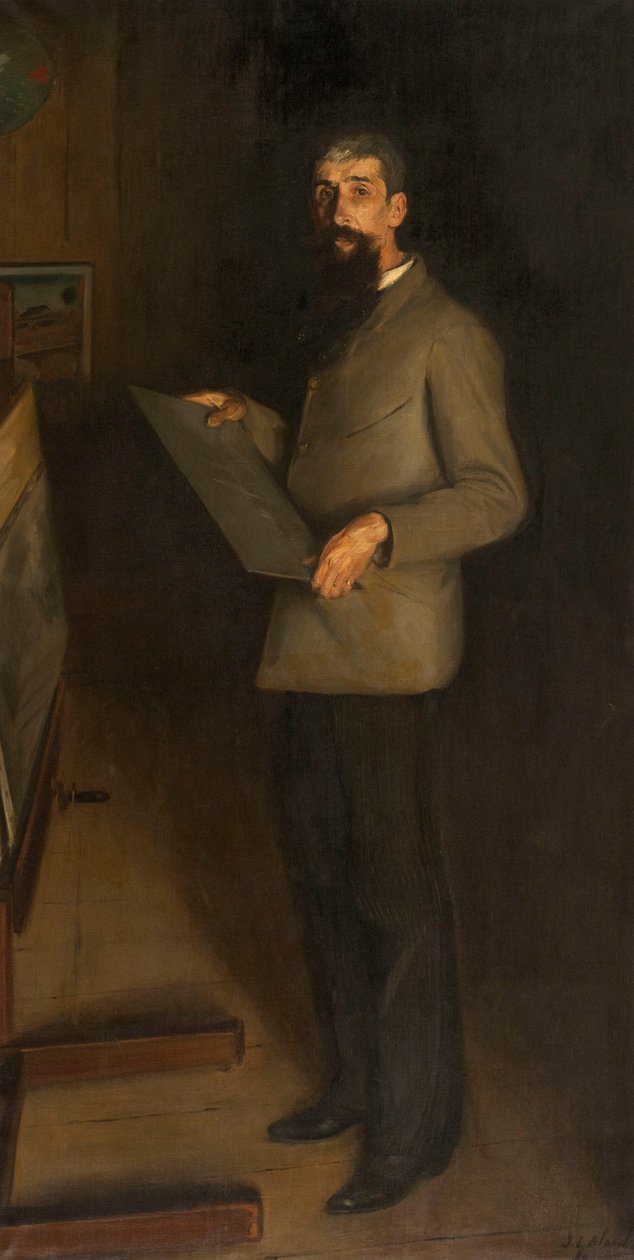 Portræt af Henri Guérard, 1889. af Jacques Emile Blanche