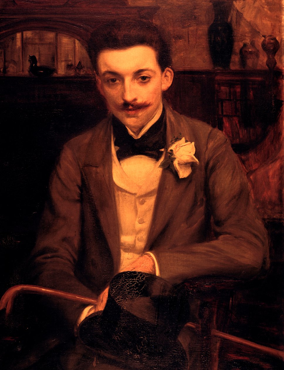 Portræt af P.Louys, c1861-1942 af Jacques Emile Blanche