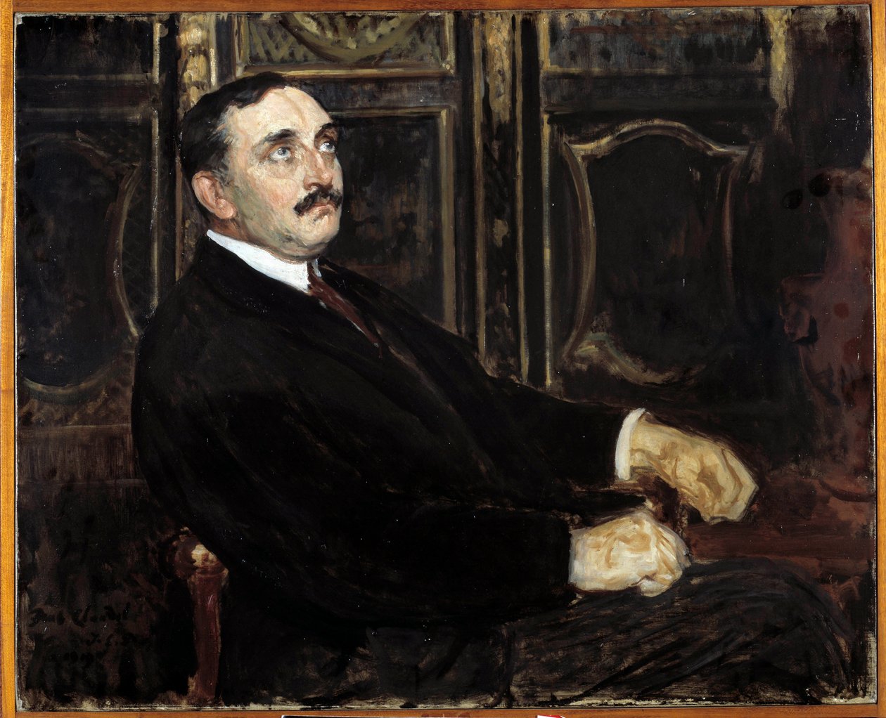 Portræt af Paul Claudel (fransk forfatter af Jacques Emile Blanche