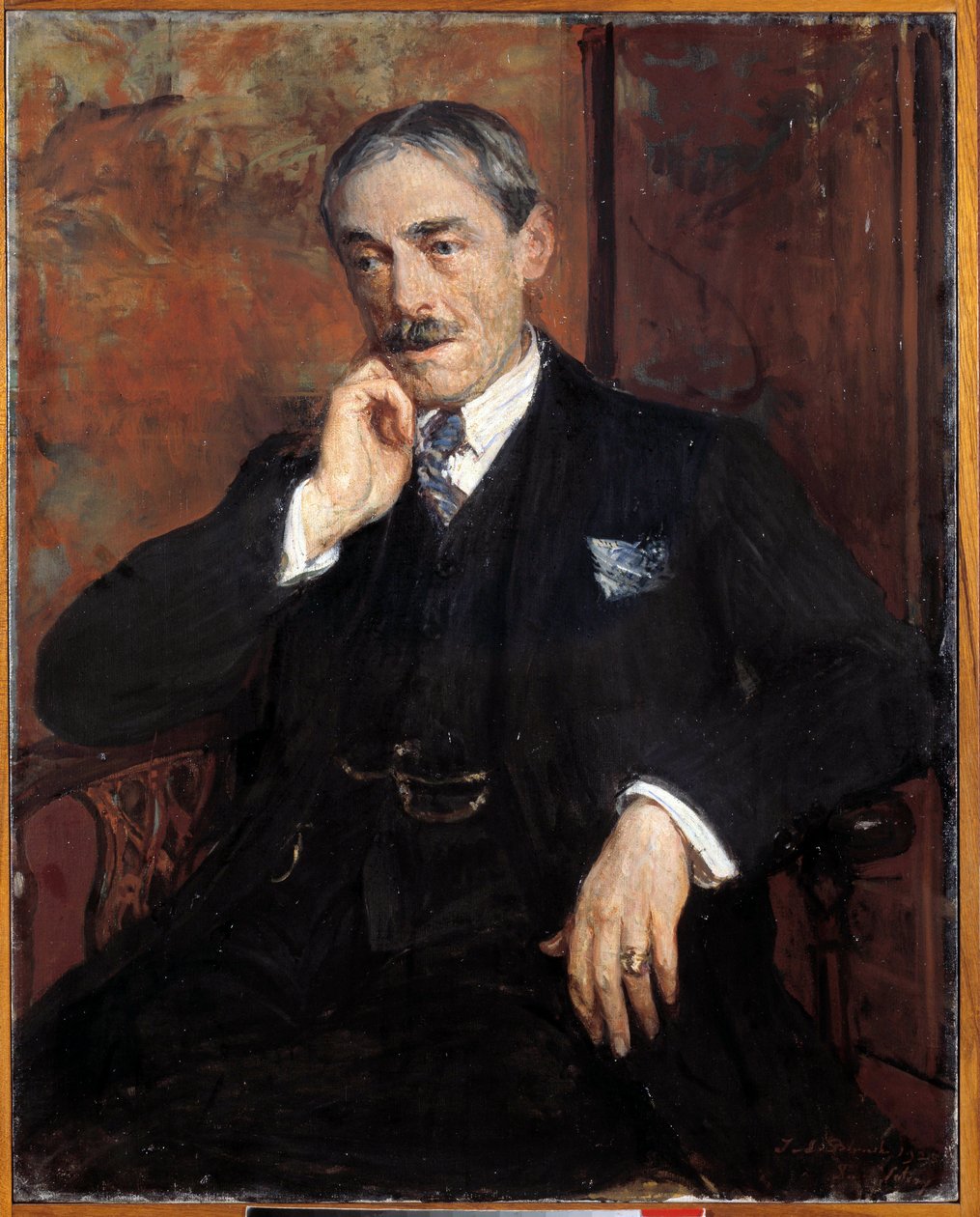 Portræt af Paul Valery (fransk forfatter af Jacques Emile Blanche