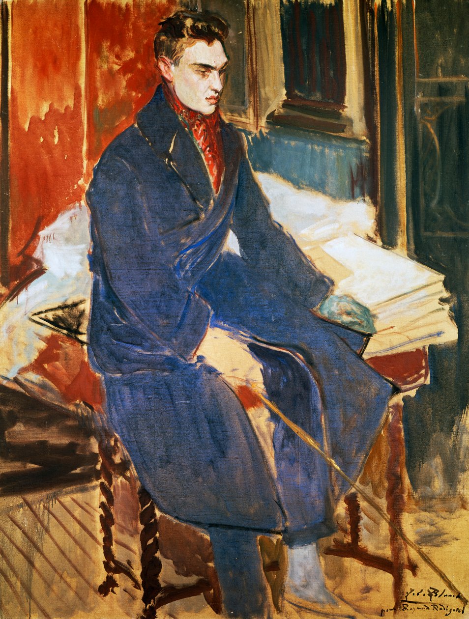 Portræt af Raymond Radiguet (Saint-Maur-des-Fosses af Jacques Emile Blanche