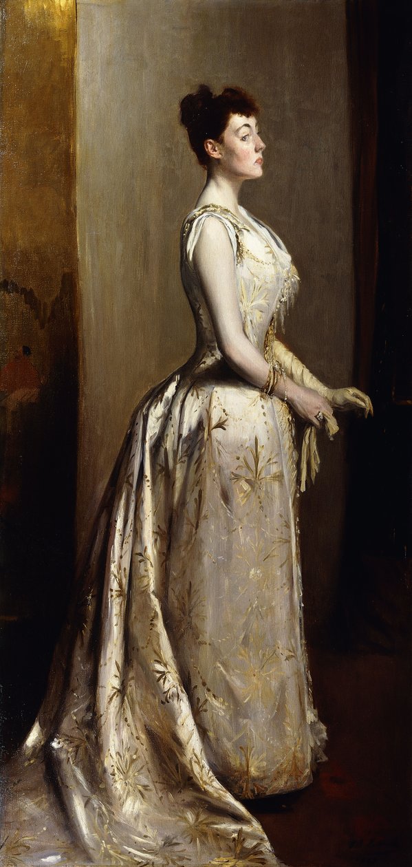 Portræt af en dame, 1889 af Jacques Emile Blanche