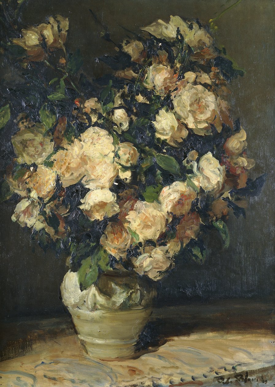 Roser i en vase, af Jacques Emile Blanche