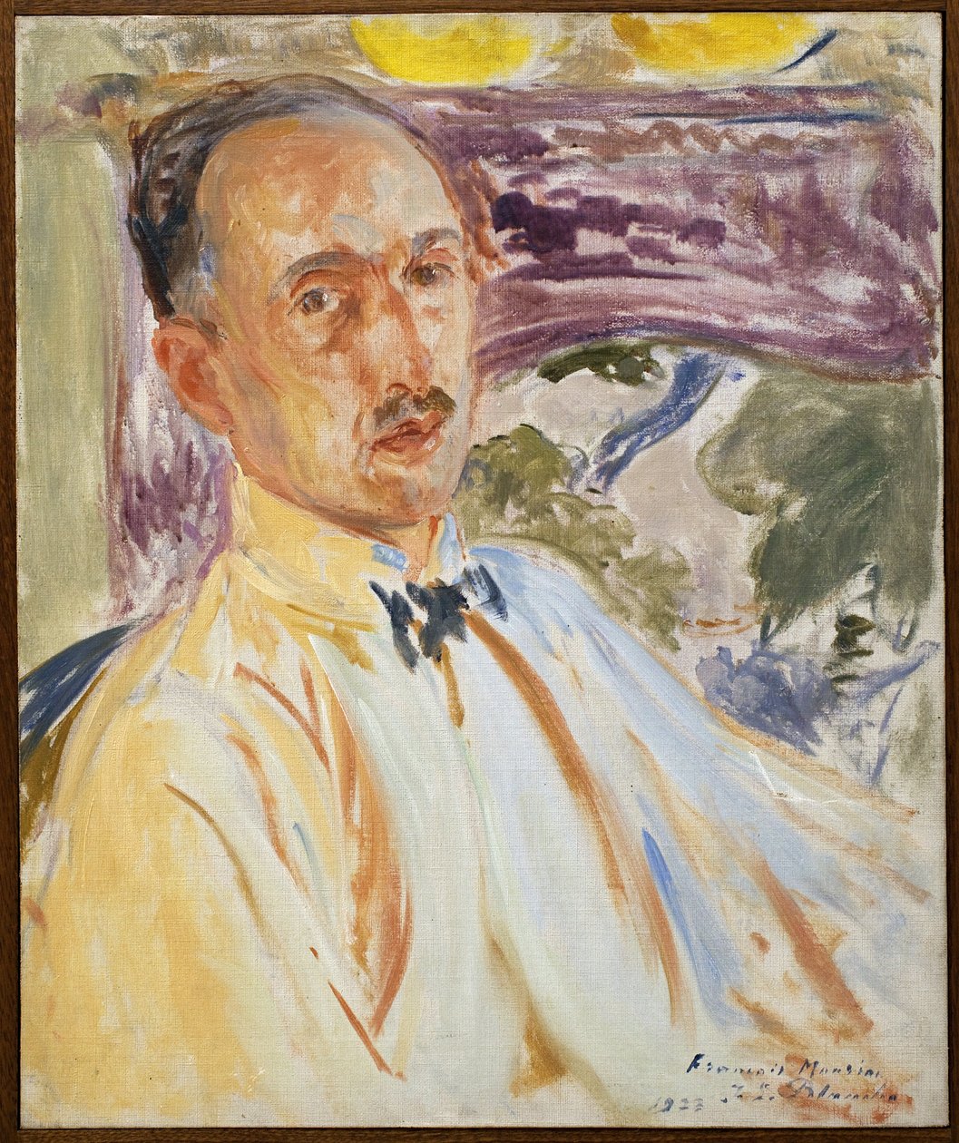 Studie til portrættet af Francois Mauriac (1885-1970). Maleri af Jacques Emile Blanche (1861-1942), olie på lærred af Jacques Emile Blanche