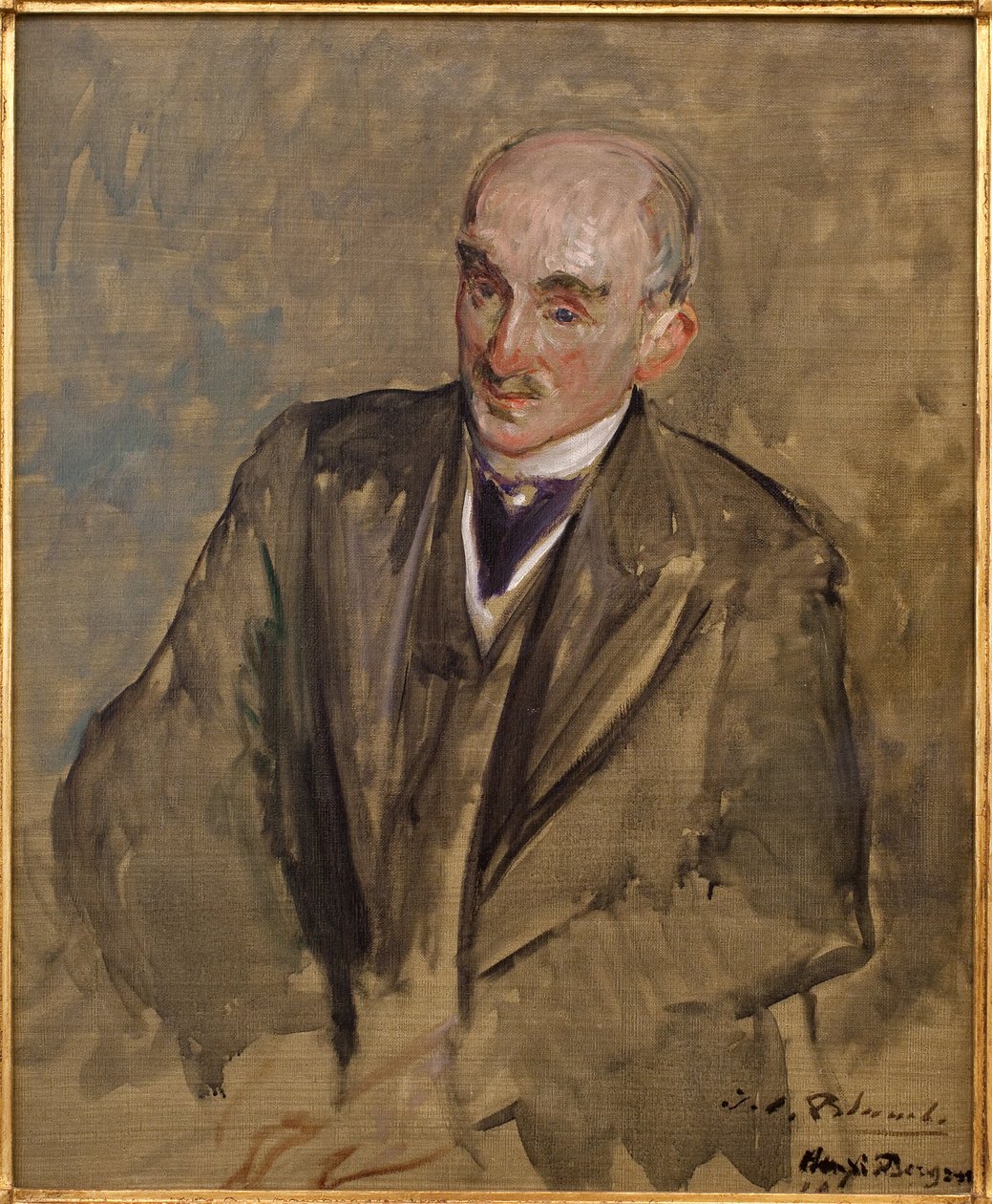 Studie til portrættet af Henri Bergson (1859-1941). Maleri af Jacques Emile (Jacques-Emile) Blanche (1861-1942), olie på lærred af Jacques Emile Blanche
