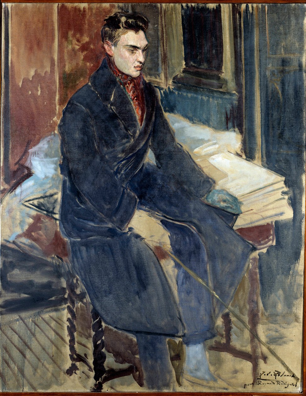 Studie til portrættet af Raymond Radiguet (fransk forfatter af Jacques Emile Blanche