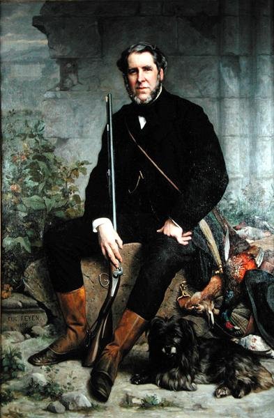 Portræt af John Bowes (1811-85), ca. 1860 (olie på lærred) af Jacques Eugene Feyen