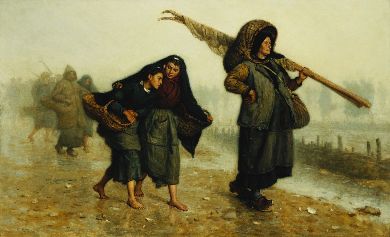 Skalsamlerne; Skaldyrsamlere, af Jacques Eugene Feyen