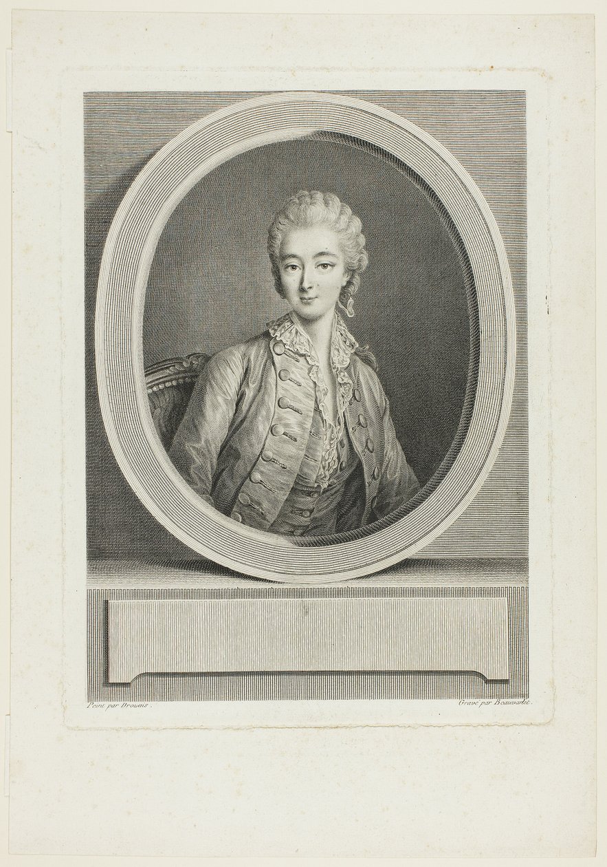 Portræt af Jacques Firmin Beauvarlet