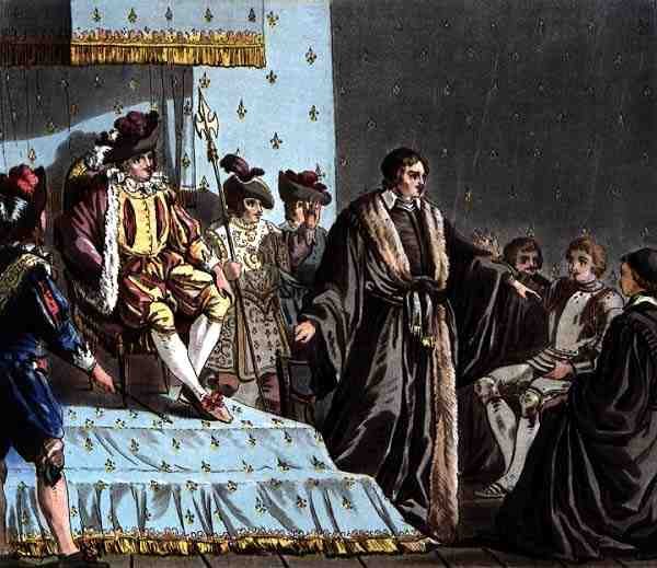 Kansler Francois Olivier (f. 1488) forvirrer Ferdinand I