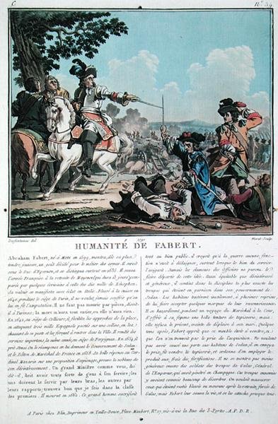 Abraham Faberts menneskelighed (1599-1662), indgraveret af Jean Baptiste Morret (fl.1790-1820) af Jacques Francois Joseph (after) Swebach