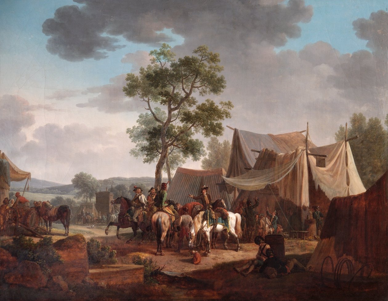 En lejr af Jacques Francois Joseph Swebach