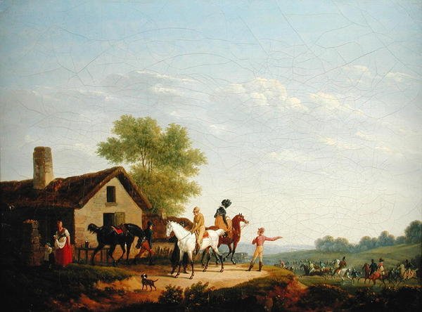 Hestevæddeløb af Jacques Francois Joseph Swebach