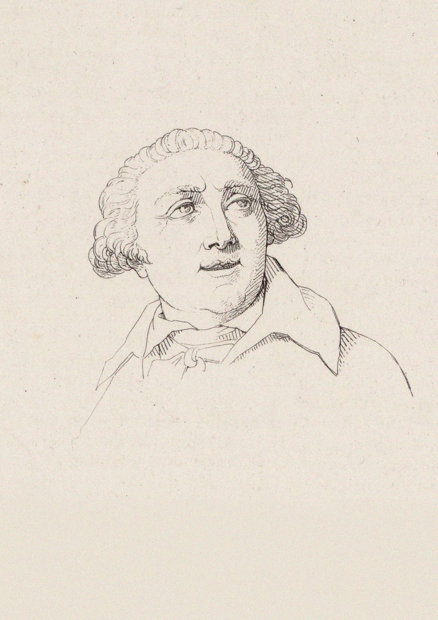Portræt af Giovanni Paisiello 1740-1816. af Jacques Frémy