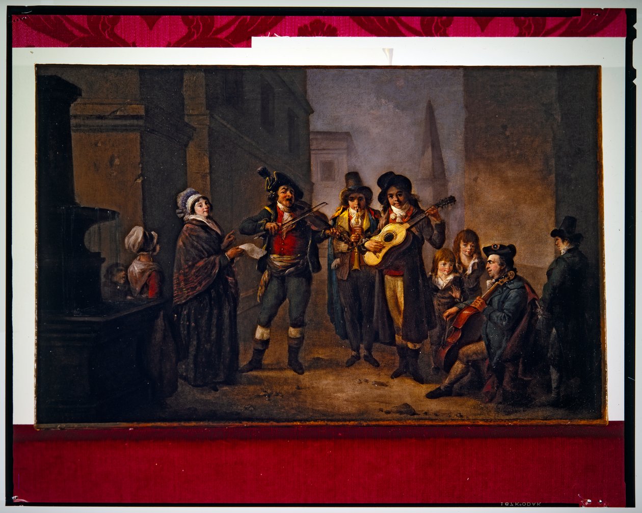 Gademusikanter i revolutionært kostume (maleri) af Jacques Gamelin