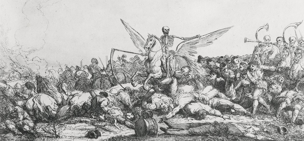 Dødens triumf, 1779 af Jacques Gamelin