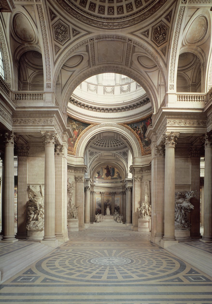 Indvendig udsigt, 1764-1812 af Jacques Germain Soufflot