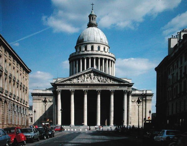 Udsigt over facaden, bygget 1757-90 af Jacques Germain Soufflot