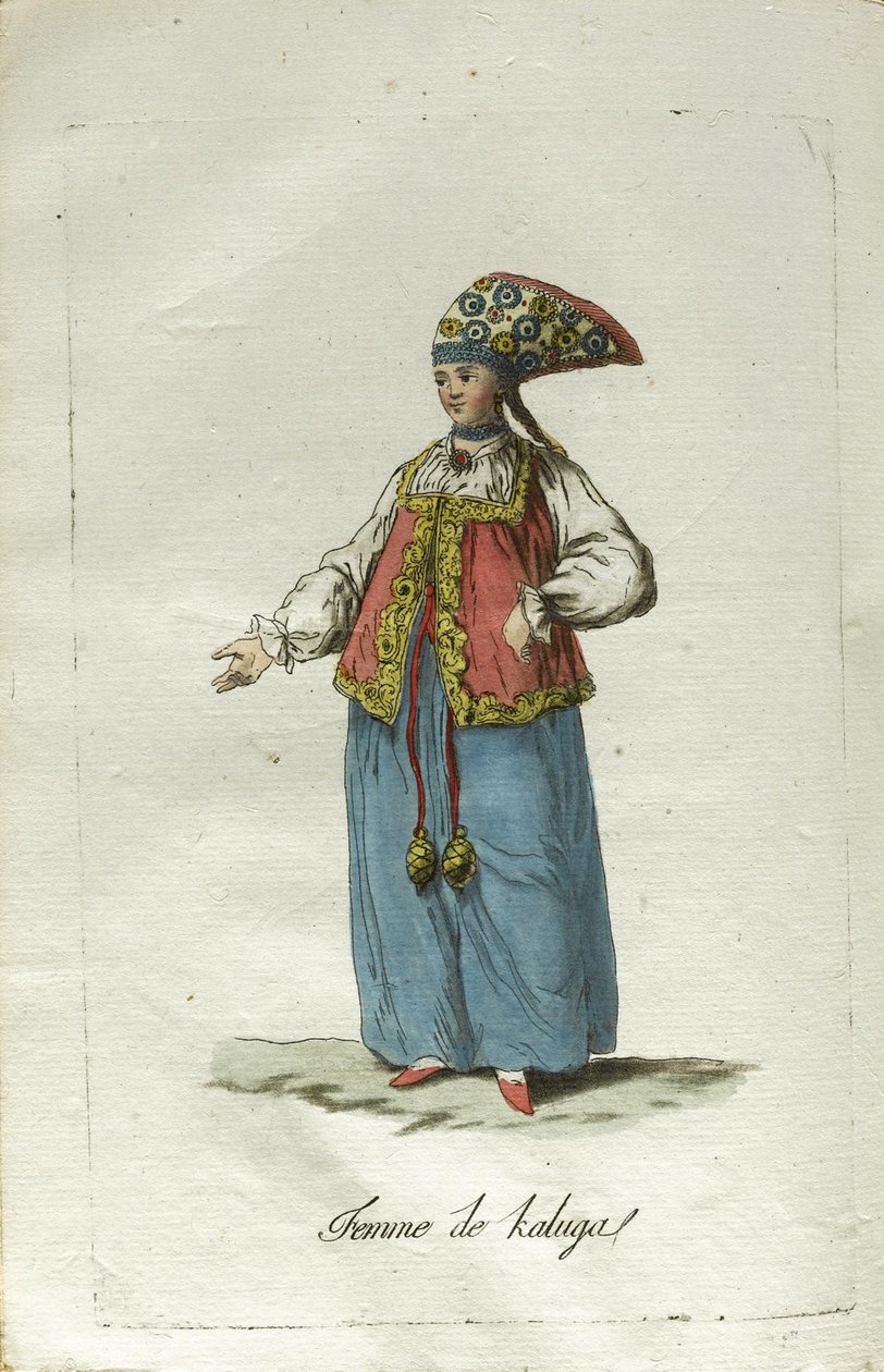 En jomfru fra Kaluga i festkjole af Jacques Grasset de Saint Sauveur