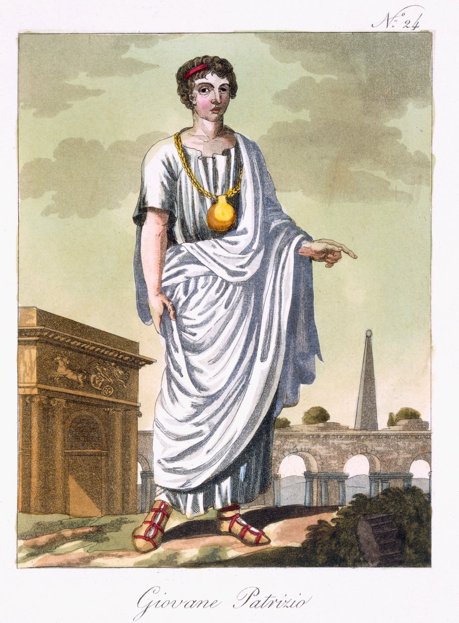 En ung patricier, illustration fra 