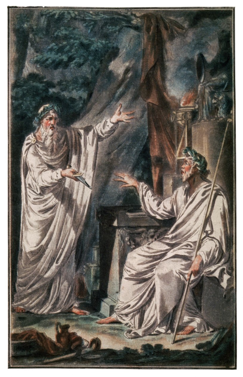 Keltiske druider, ca. 1790 (gravering) af Jacques Grasset de Saint Sauveur