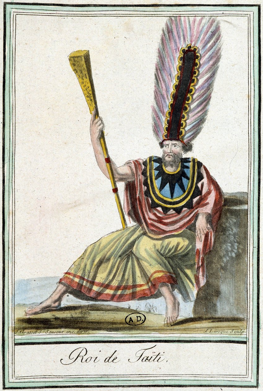 King of Tahiti - i "" Encyclopedia of Travels"" af J. Grasset Saint-Sauveur af Jacques Grasset de Saint Sauveur