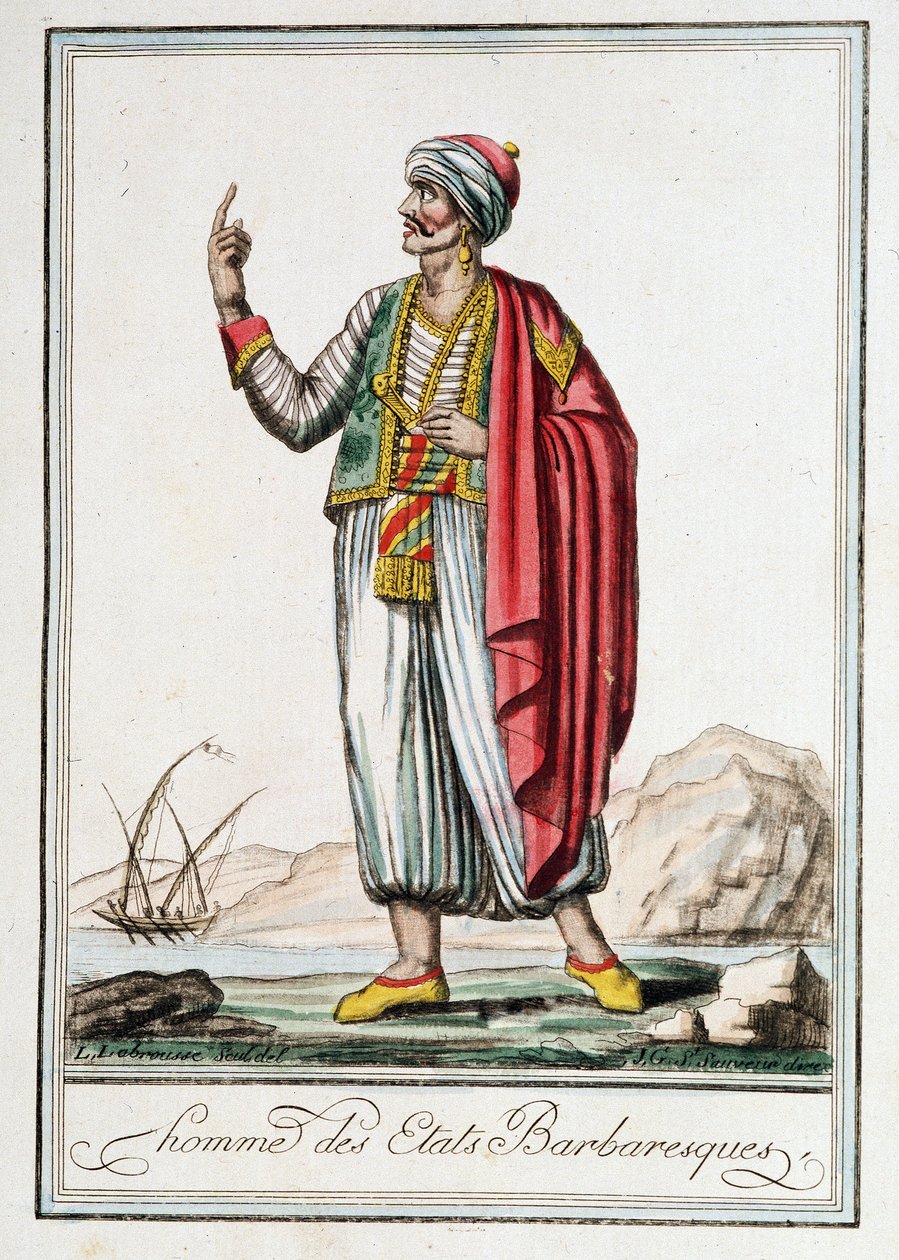 Man of the Barbarian States, "" Encyclopedia of Voyages"" af J. Grasset Saint-Sauveur (Saint Sauveur) af Jacques Grasset de Saint Sauveur