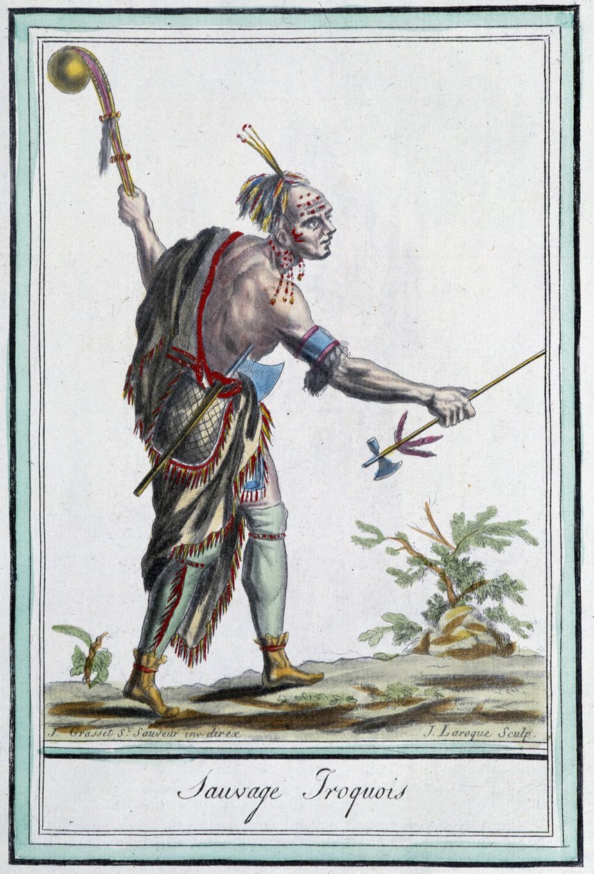 Sauvage iroquois - i "" Encyclopedia of travels"" af Grasset St Sauveur, Paris af Jacques Grasset de Saint Sauveur