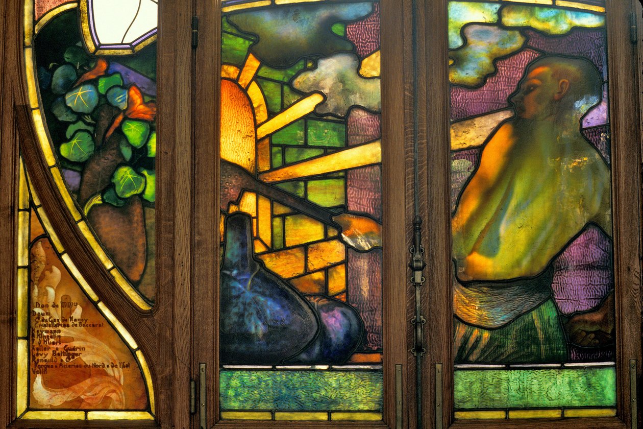 Nancy (afdeling 54), Art Nouveau, Handels- og Børskammer, Farvet glas af Jacques Gruber (1870-1936) af Jacques Gruber