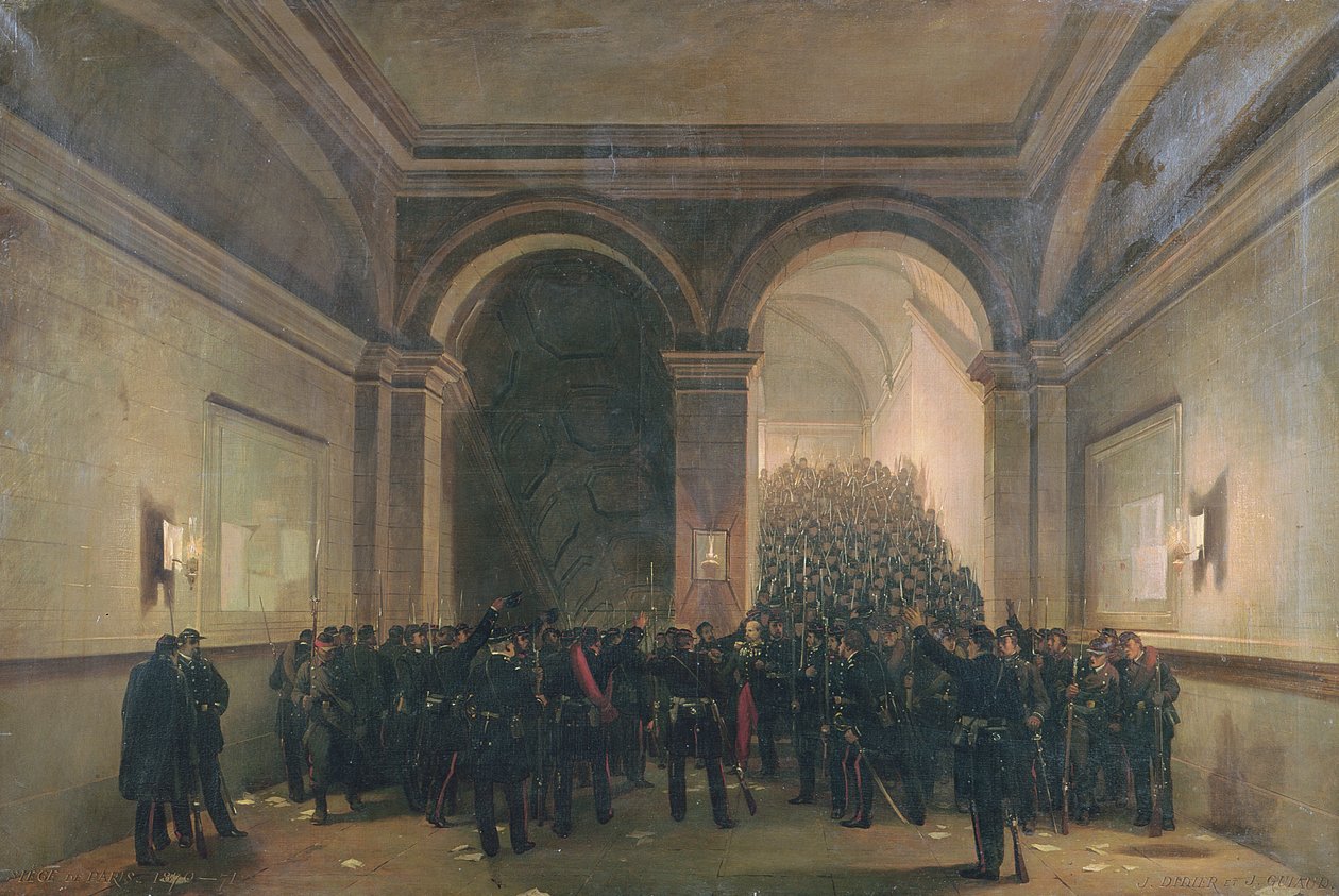 106. bataljons indtræden i Paris Rådhus, 31. oktober 1870 af Jacques Guiaud