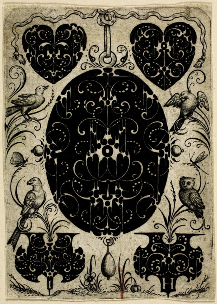 Ornamental plade V af Jacques Hurtu