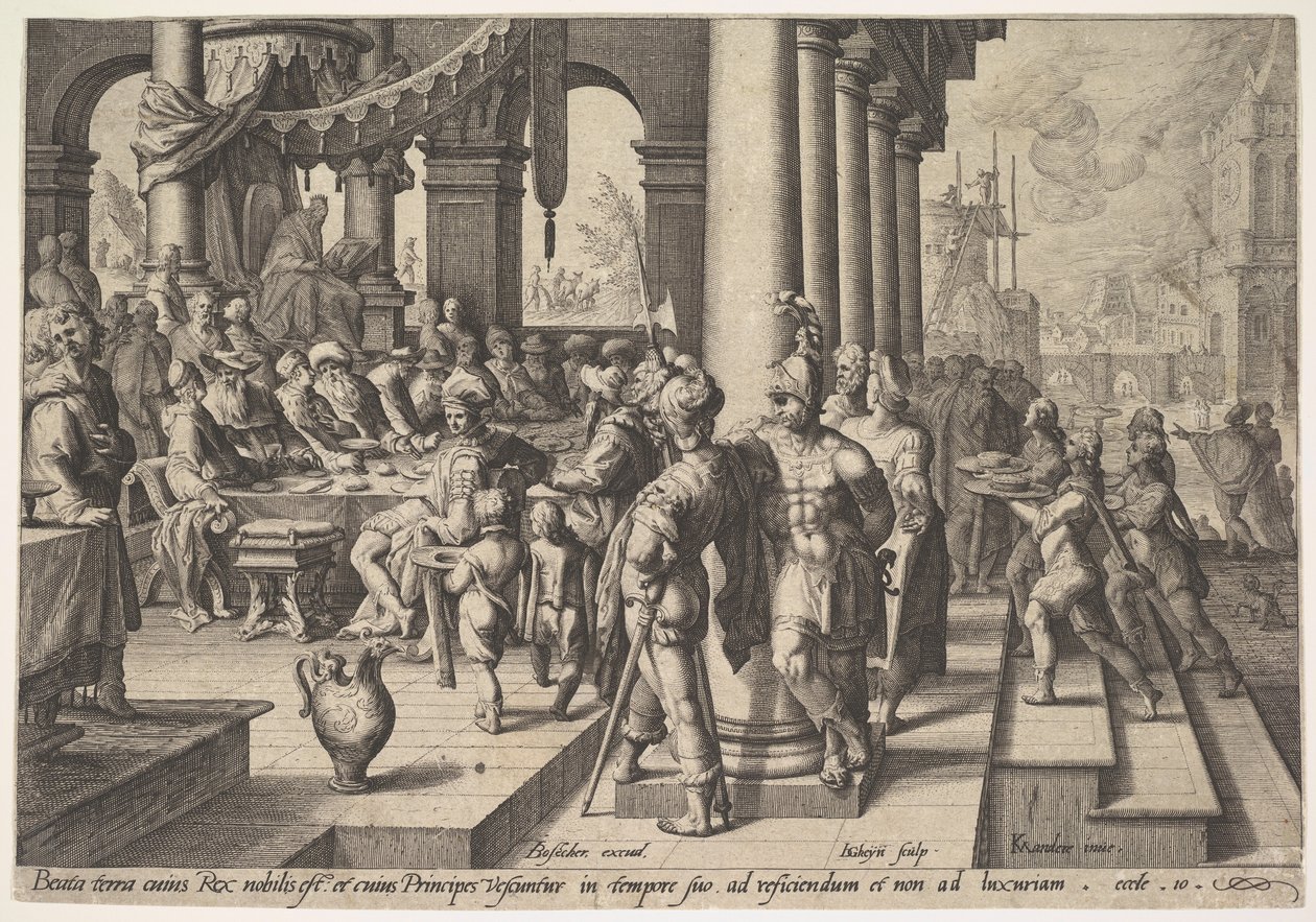 Allegori om en vis konges regering, 1588. af Jacques II de Gheyn
